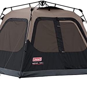 Coleman Camping Tent with Instant Setup, 4/6/8/10 Person Weatherproof Tent with WeatherTec Technology, Double-Thick Fabric, and Included Carry Bag, Sets Up in 60 Seconds