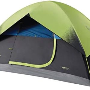 Coleman Dark Room Sundome Camping Tent, 4/6 Person Tent Blocks 90% of Sunlight and Keeps Inside Cool, Lightweight Tent for Camping Includes Rainfly, Carry Bag, and Easy Setup